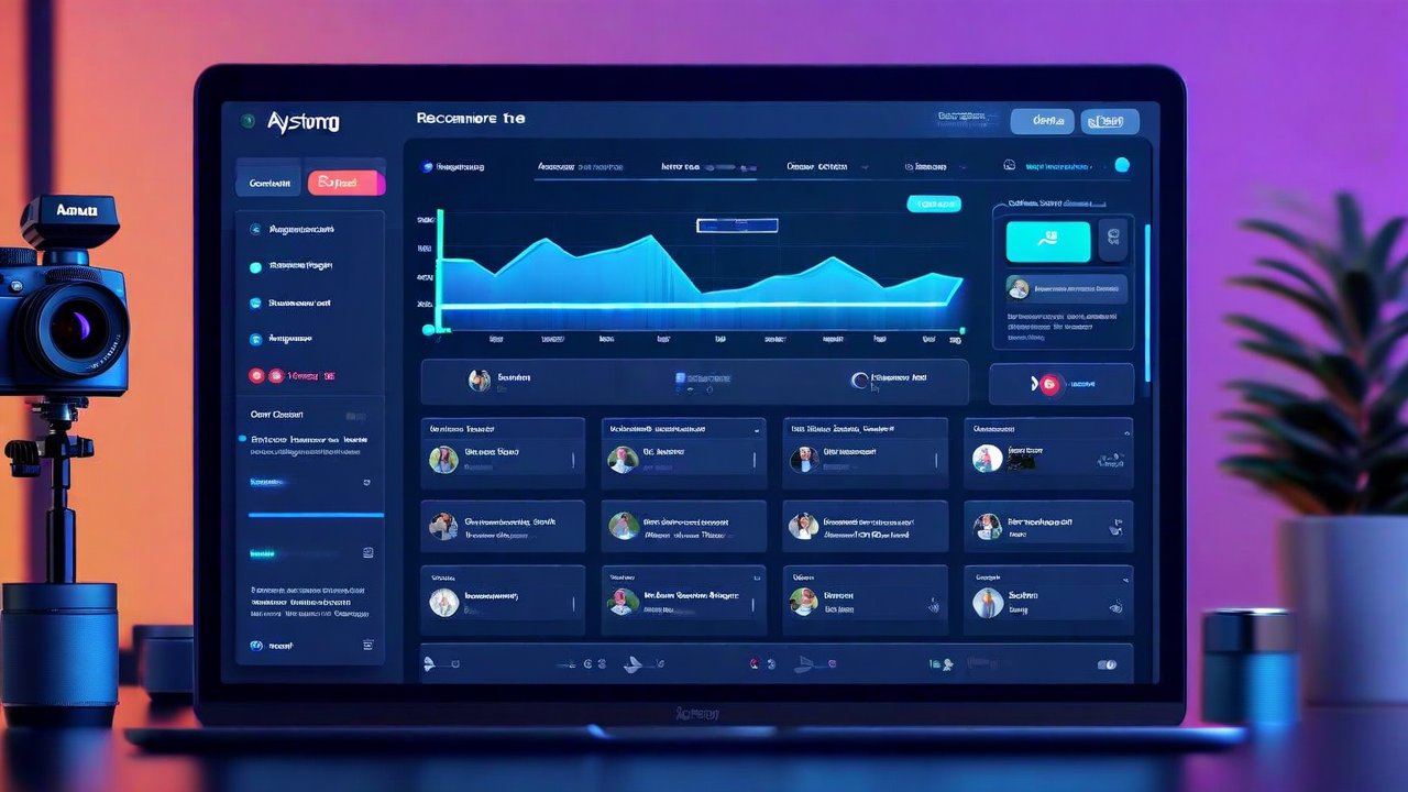 Async video recorder interface with timeline and reactions